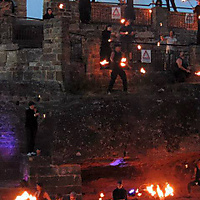 Castle burn at SPIELPAUSE